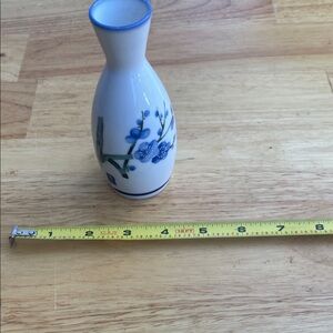 Floral Blue and White Vase